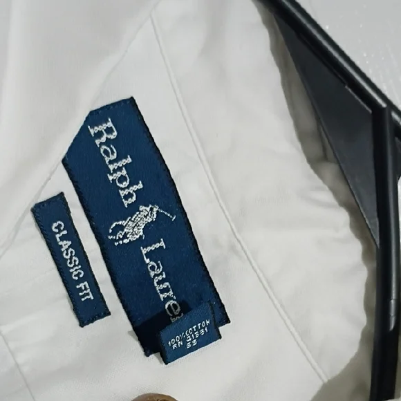 Ralph Lauren White Casual Button Down Shirt with Logo - Picture 5 of 8